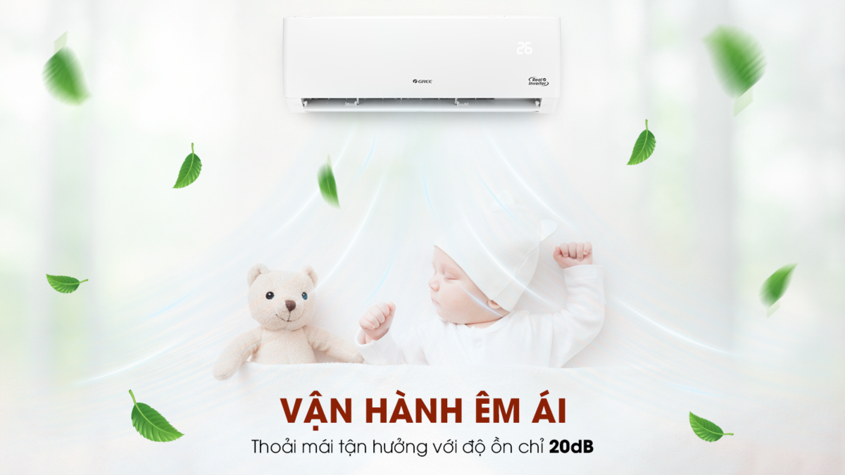 ĐIỀU HÒA GREE 1 CHIỀU INVERTER 12000BTU GWC12PB-K3D0P4 12